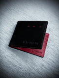 Billetera Clemont Negra con Detalles rojos